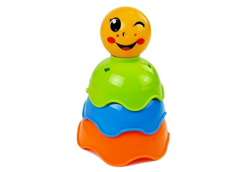 Sustatoma piramidė lean toys, įvairių spalvų
