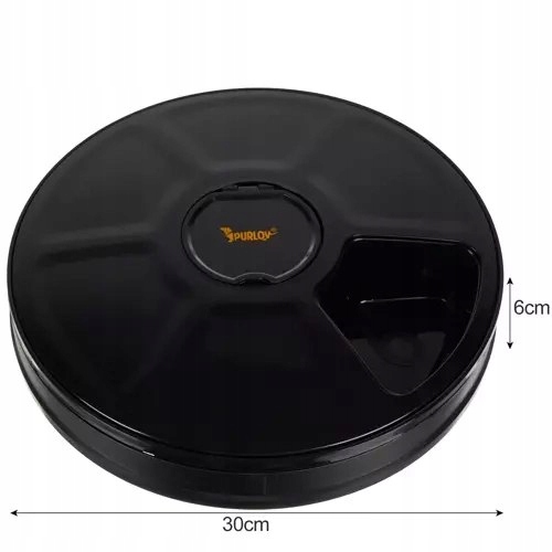 Automatinis maitinimo dubuo gyvūnams Automatic feeder Purlov 20759, 6 skiltys maistui