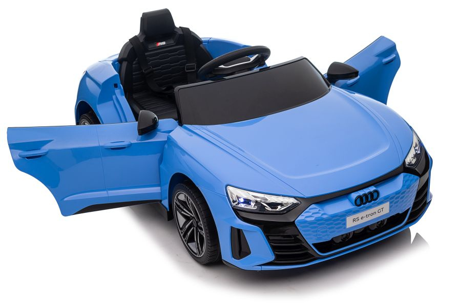 Vienvietis akumuliatorinis automobilis audi e- tron gt, mėlynas