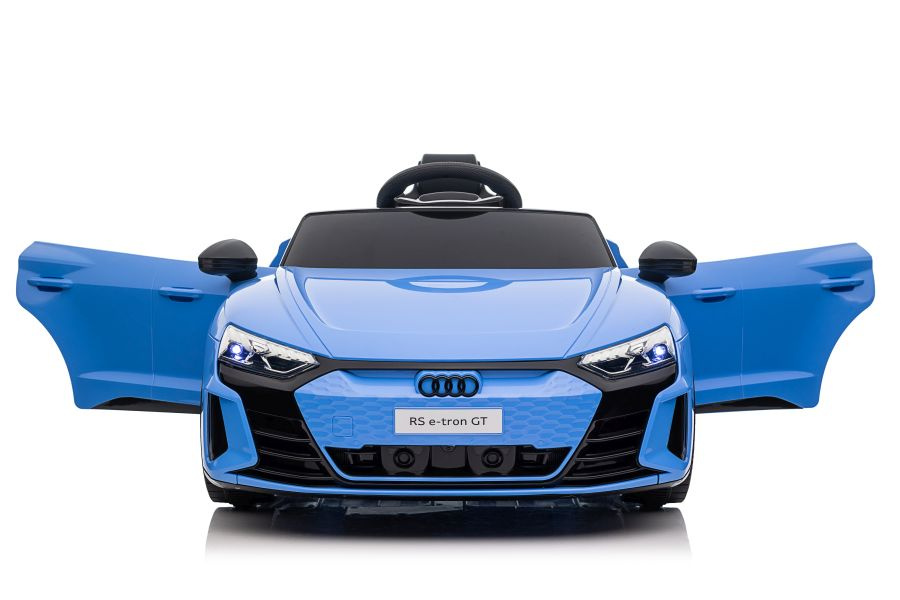 Vienvietis akumuliatorinis automobilis audi e- tron gt, mėlynas