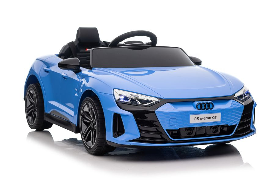 Vienvietis akumuliatorinis automobilis audi e- tron gt, mėlynas