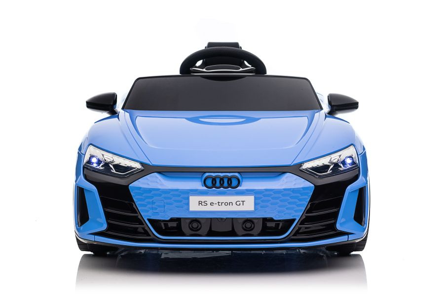 Vienvietis akumuliatorinis automobilis audi e- tron gt, mėlynas