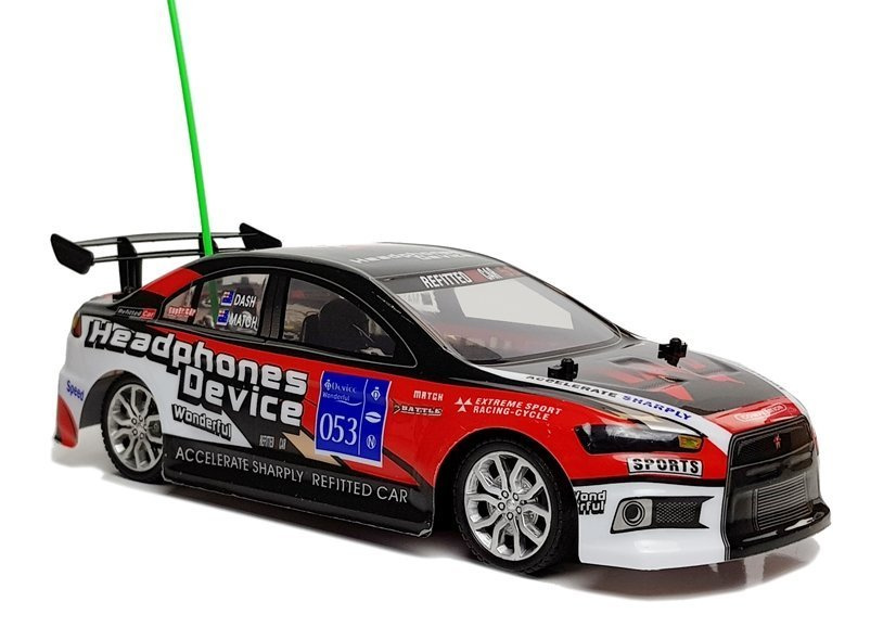 Lean toys sportinis automobilis nuotoliniu būdu valdomas r/c 27mhz raudonas