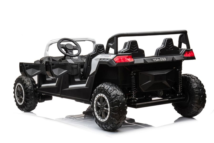 Elektromobilis buggy a033 4x4 24v, baltas