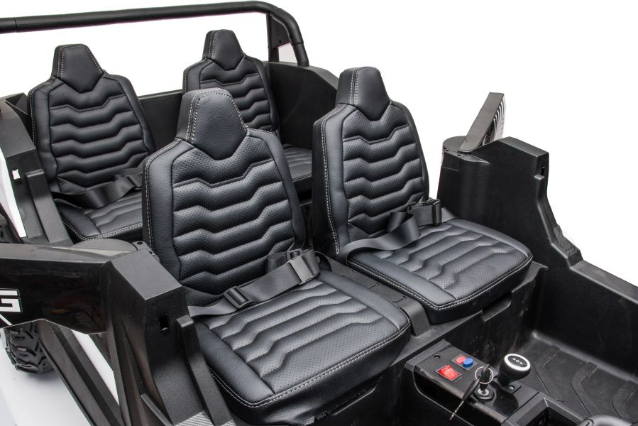 Elektromobilis buggy a033 4x4 24v, baltas