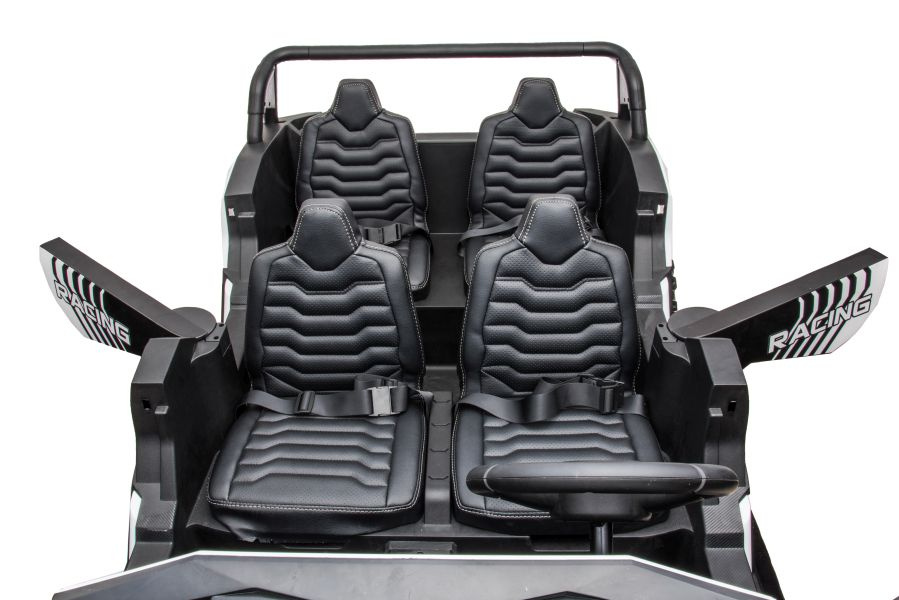 Elektromobilis buggy a033 4x4 24v, baltas