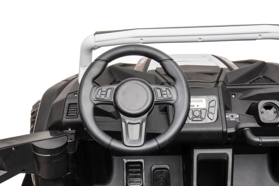 Elektromobilis buggy a033 4x4 24v, baltas
