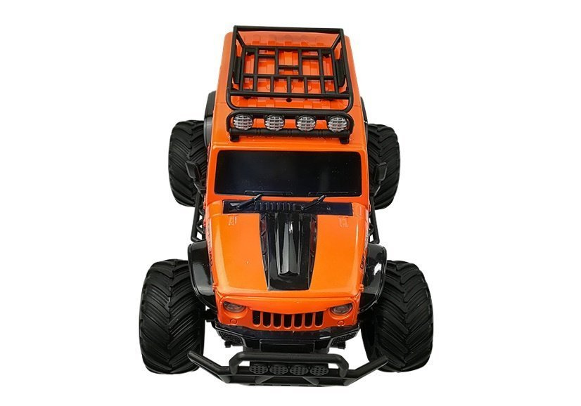 Nuotoliu valdomas visureigis lean toys r/c jeep orange 2.4g
