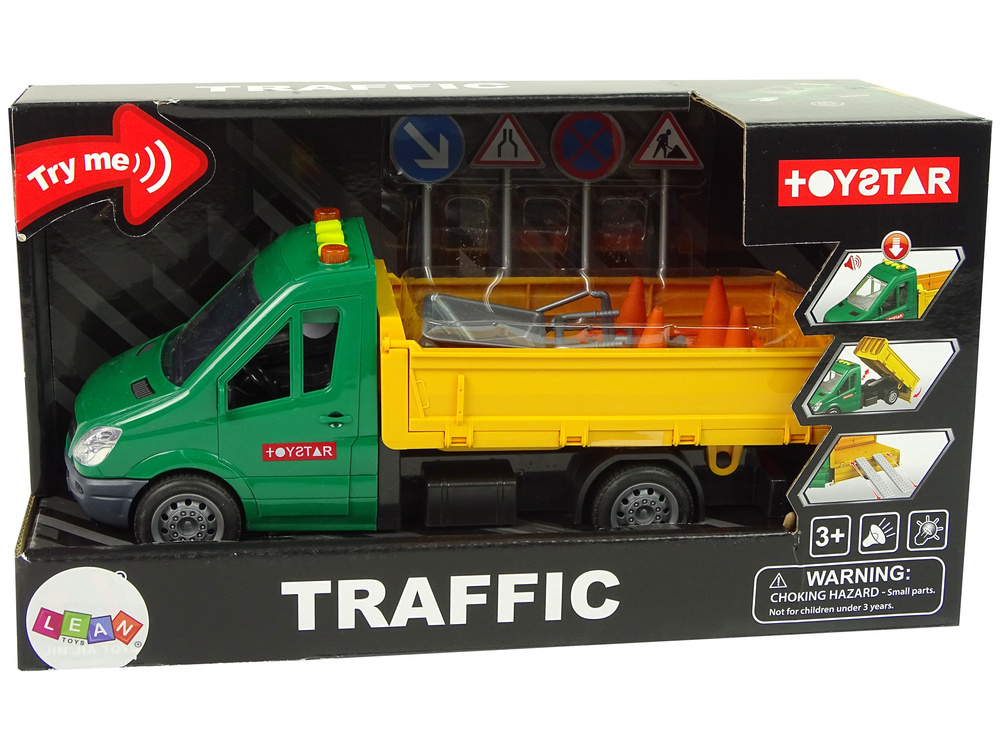 Žaislinis kelių priežiūros automobilis berniukams lean toys