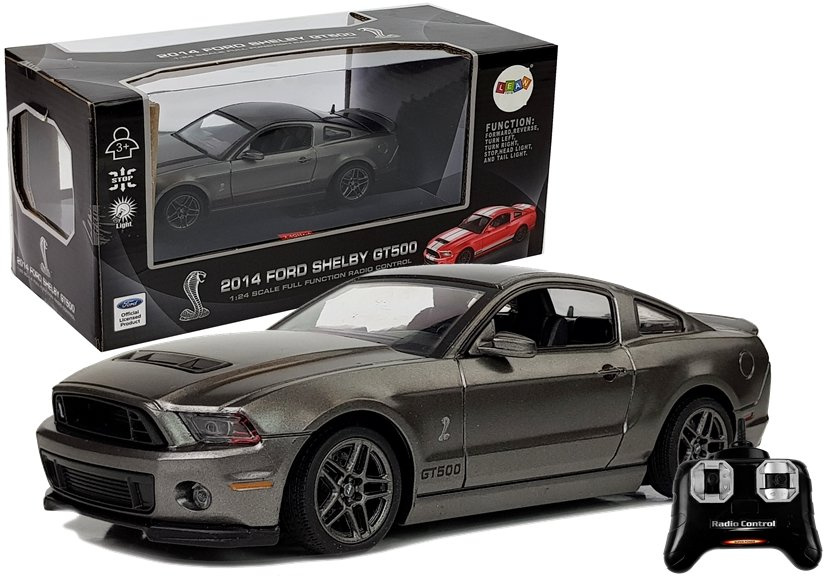 Nuotoliu Valdomas Automobilis Lean Toys Ford Shelby Gt500 Silver 2.4 G