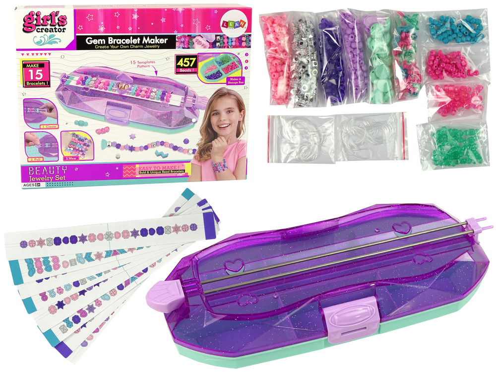 Apyrankių gamybos rinkinys mergaitėms Lean Toys