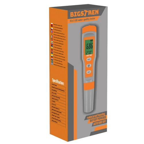 Elektroninis ph testeris su atc ir termometru iso trade