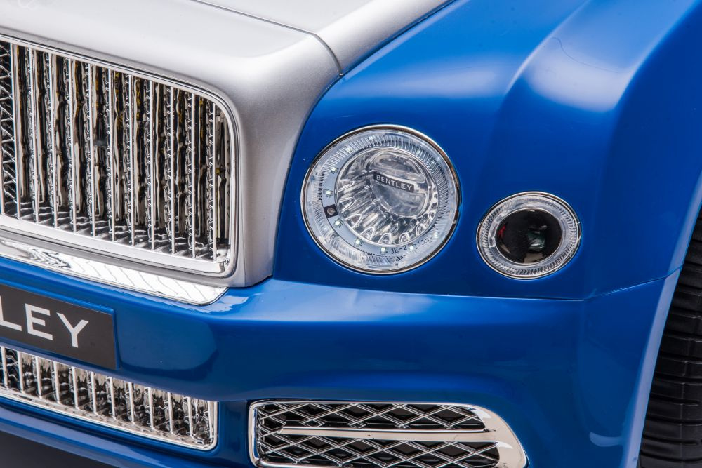 Vienvietis elektromobilis bentley mulsanne lean car, mėlynas