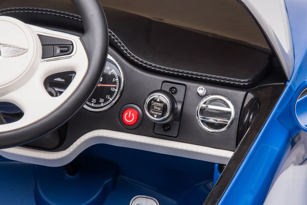 Vienvietis elektromobilis bentley mulsanne lean car, mėlynas
