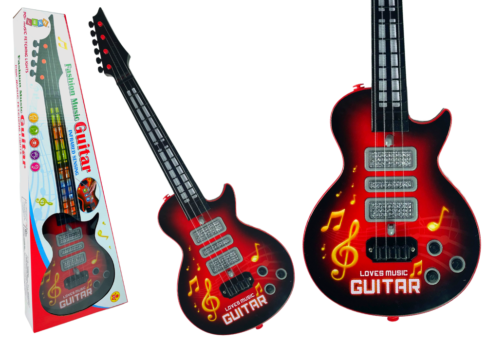 Vaikiška gitara star strings, raudona
