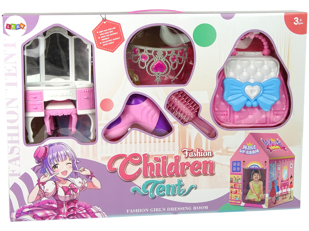 Palapinė mergaitėms lean toys grožio salonas