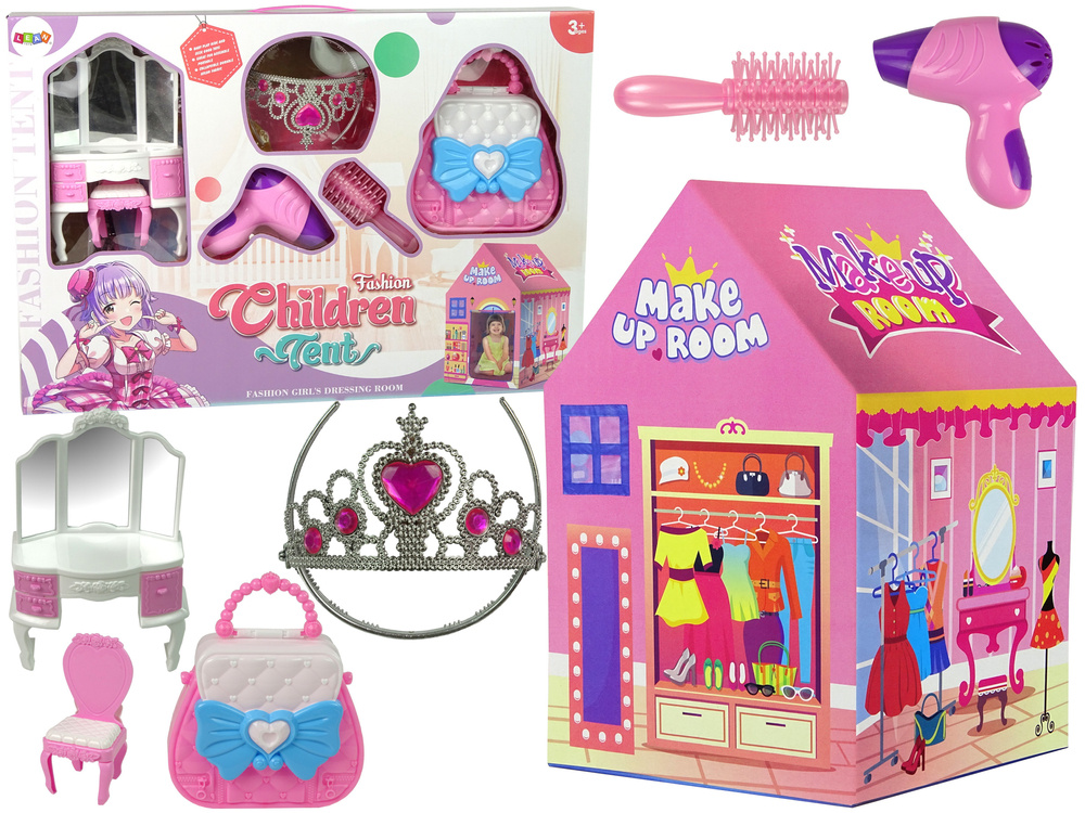 Palapinė mergaitėms lean toys grožio salonas