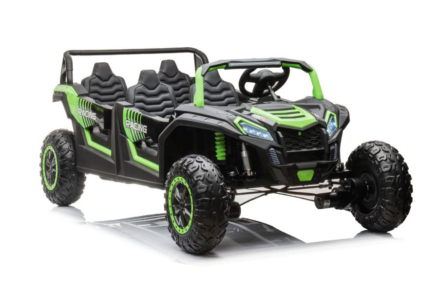 Elektromobilis buggy a033 4x4 24v, žalias