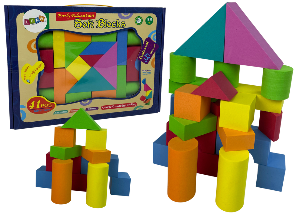 Kaladėlių Rinkinys Lean Toys, 41 D.
