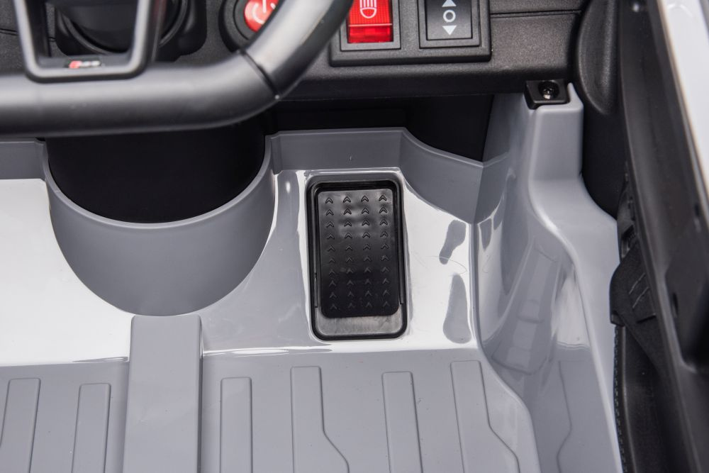 Vienvietis vaikiškas elektromobilis lean cars audi rs6 brd-2118, pilkas