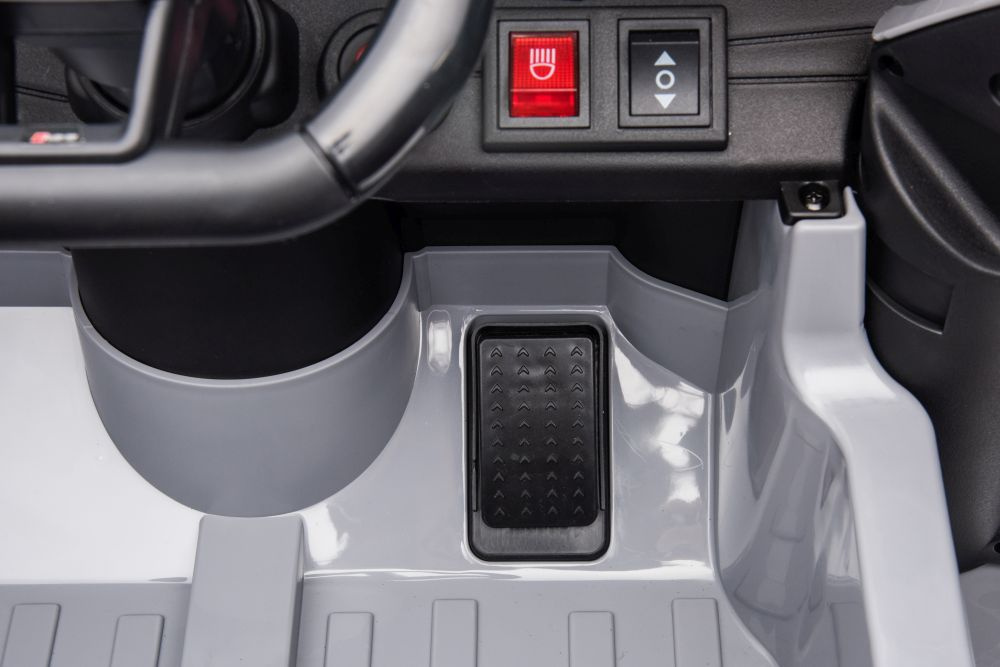 Vienvietis vaikiškas elektromobilis lean cars audi rs6 brd-2118, pilkas