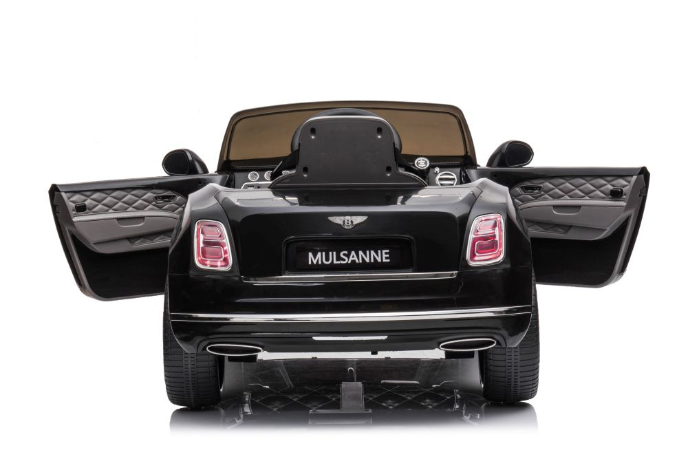 Vienvietis elektromobilis bentley mulsanne lean car, juodas