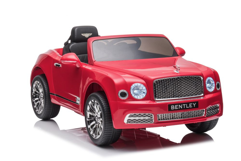 Vienvietis elektromobilis bentley mulsanne lean car, raudonas