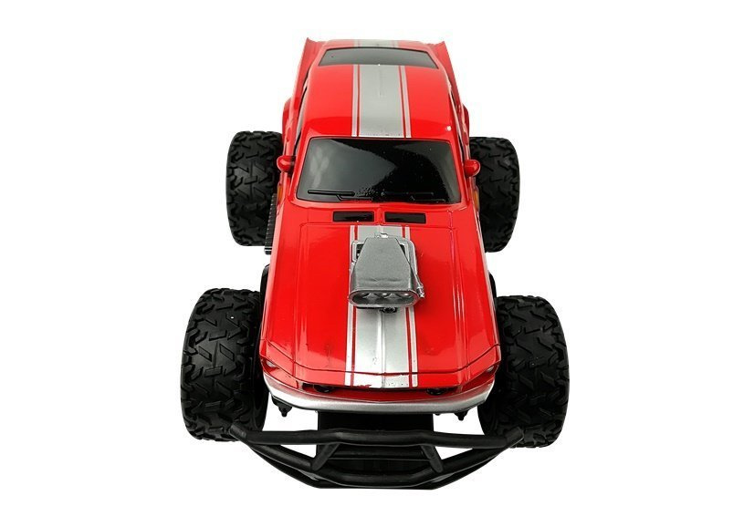 Climber nuotoliniu būdu valdomas automobilis r/c 6,5 km/h high wheels, raudona