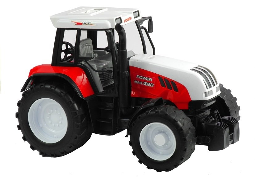 Didelis traktorius su priekaba lean toys, 65 cm