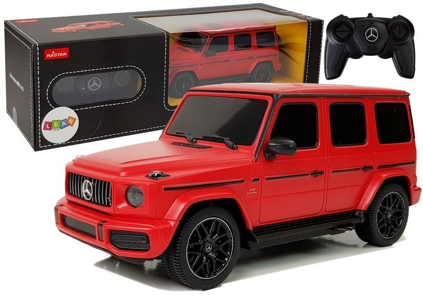 Lean toys Automobilis Mercedes AMG G63 Remote Controlled R/C 1:24 Red 2.4 G