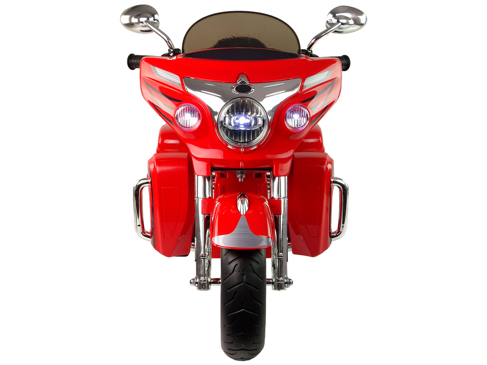 Elektrinis vaikiškas motociklas goldwing, raudonas