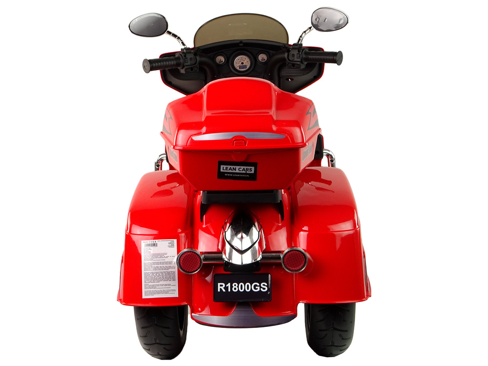 Elektrinis vaikiškas motociklas goldwing, raudonas