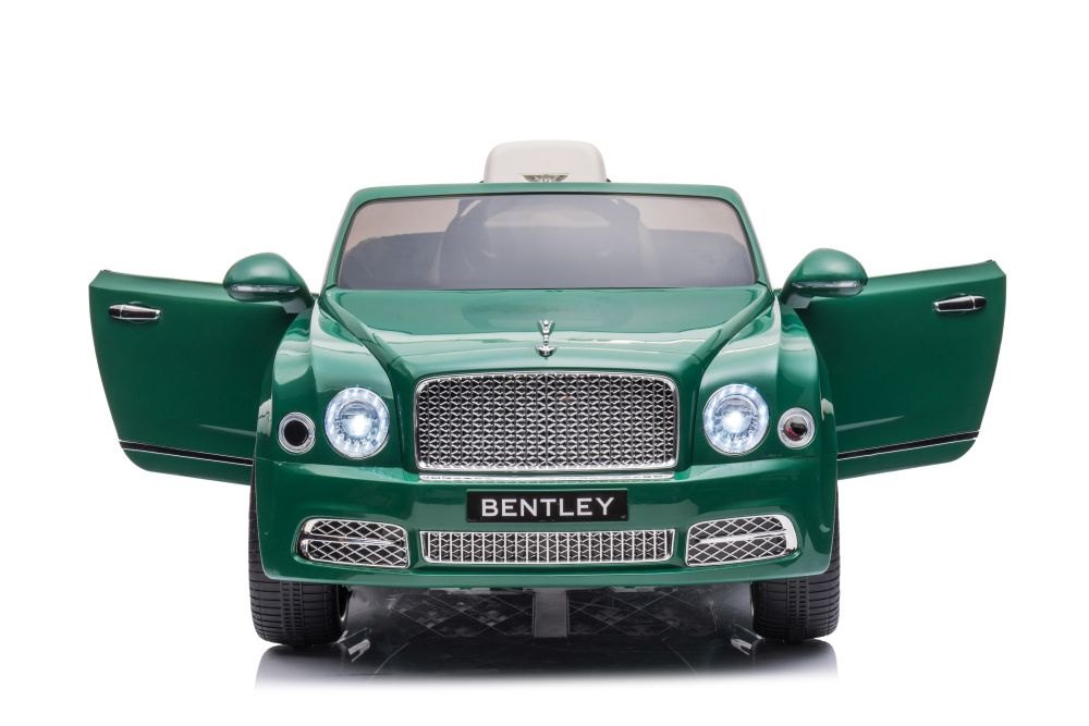 Vienvietis elektromobilis bentley mulsanne lean car, žalias