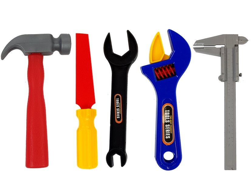 Vaikiškas įrankių rinkinys diy, 37 elementai