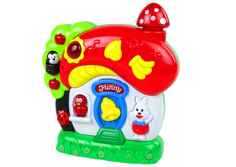 Lean toys muzikinis žaidimų gyvūnų namelis kūdikiams