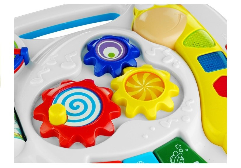 Daugiafunkcis mokomasis stalas su žirafa 2in1 lean toys