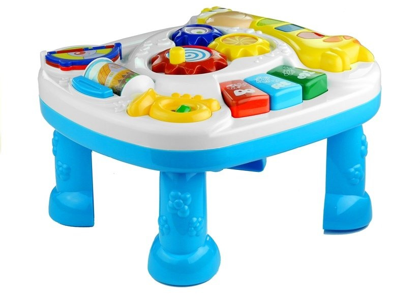 Daugiafunkcis mokomasis stalas su žirafa 2in1 lean toys