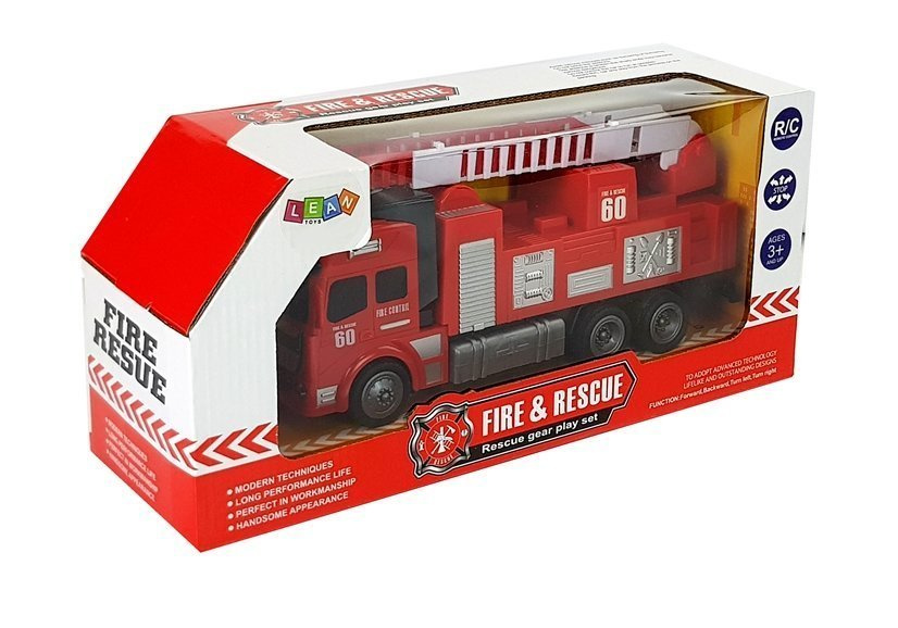 Lean toys r/c nuotoliniu būdu valdomas gaisrinis automobilis
