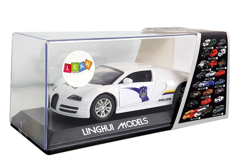 Policijos automobilis su šviesa ir garsu import leantoys