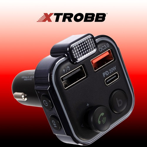 Bluetooth Fm Siųstuvas Su Automobiliniu Įkrovikliu
