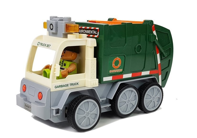 Lean toys auto r/c šiukšliavežis