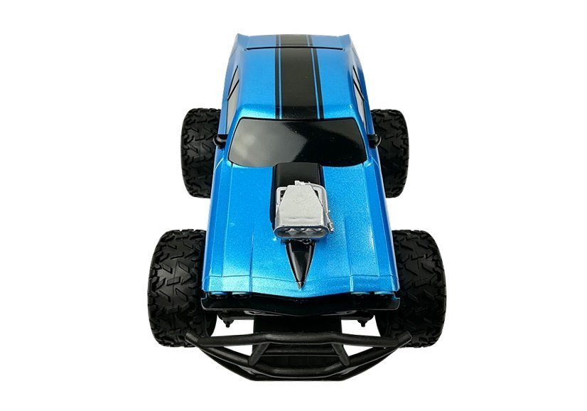 Nuotoliniu būdu valdomas automobilis r/c blue high wheels, mėlyna
