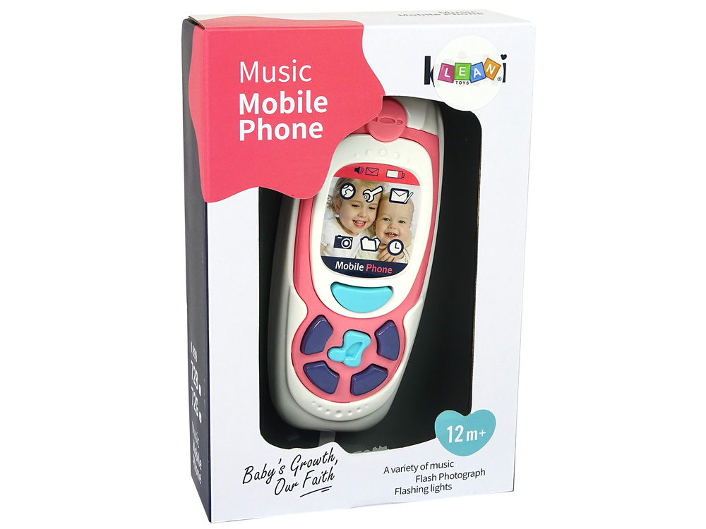 Vaikiškas mobilusis telefonas su garso efektais lean toys