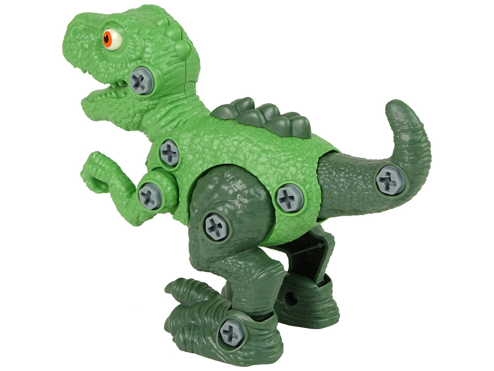 Dinozaurų rinkinys su atsuktuvu berniukams lean toys, žalias
