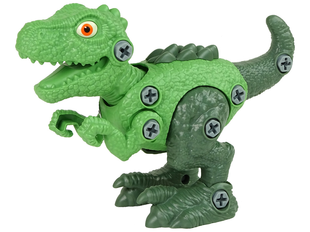 Dinozaurų rinkinys su atsuktuvu berniukams lean toys, žalias