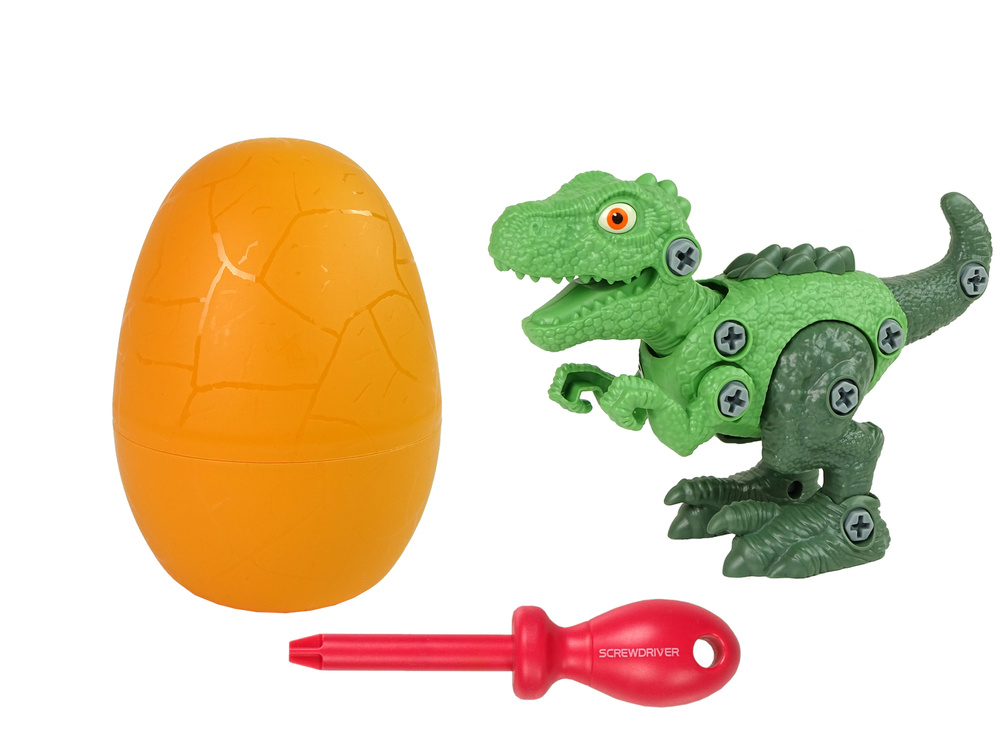Dinozaurų rinkinys su atsuktuvu berniukams lean toys, žalias