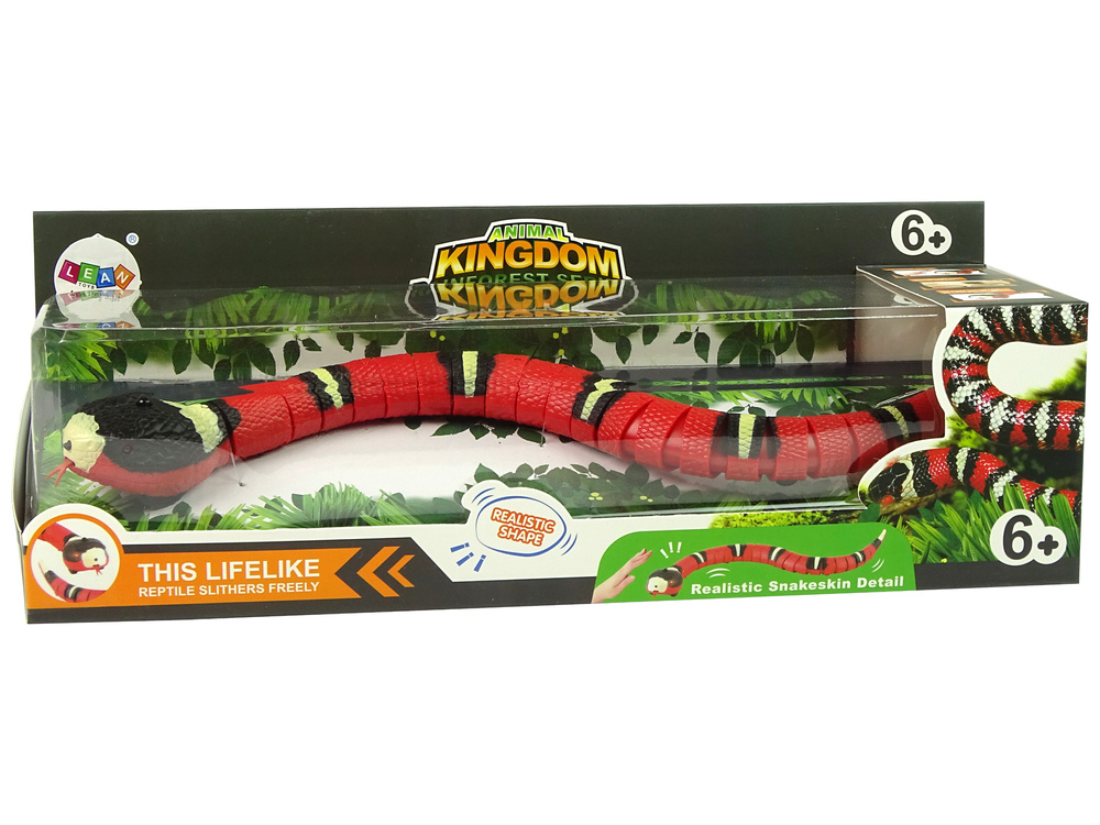Radijo bangomis gyvatė animal kingdom, raudona