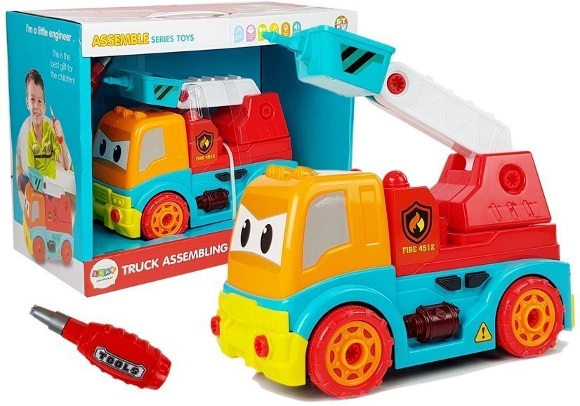 Gaisrinis automobilis ugniagesių brigada lean toys