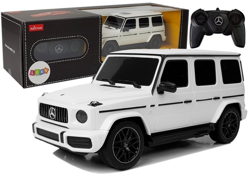 Lean toys Automobilis Mercedes AMG G63 RC R/C 1:24 White 2.4 G