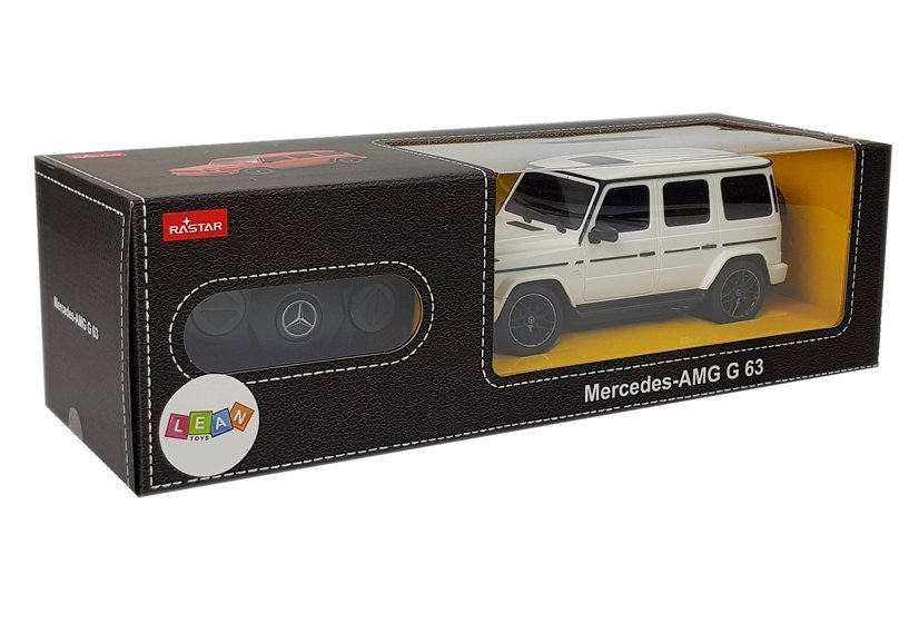 Lean toys Automobilis Mercedes AMG G63 RC R/C 1:24 White 2.4 G 3